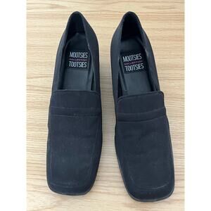 Mootsies Tootsies Womens Loafers slip on 10M "Georgie" 501098 Block Heel SqToe